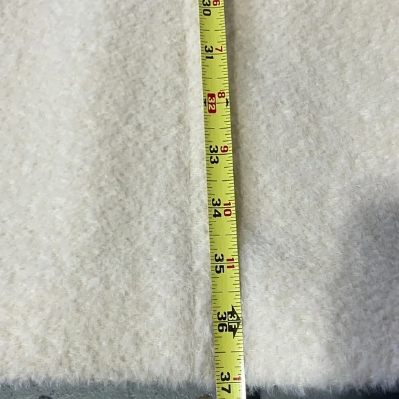 Lux Eileen Fisher Ivory Alpaca Wool Cocoon Coat - Picture 8 of 12